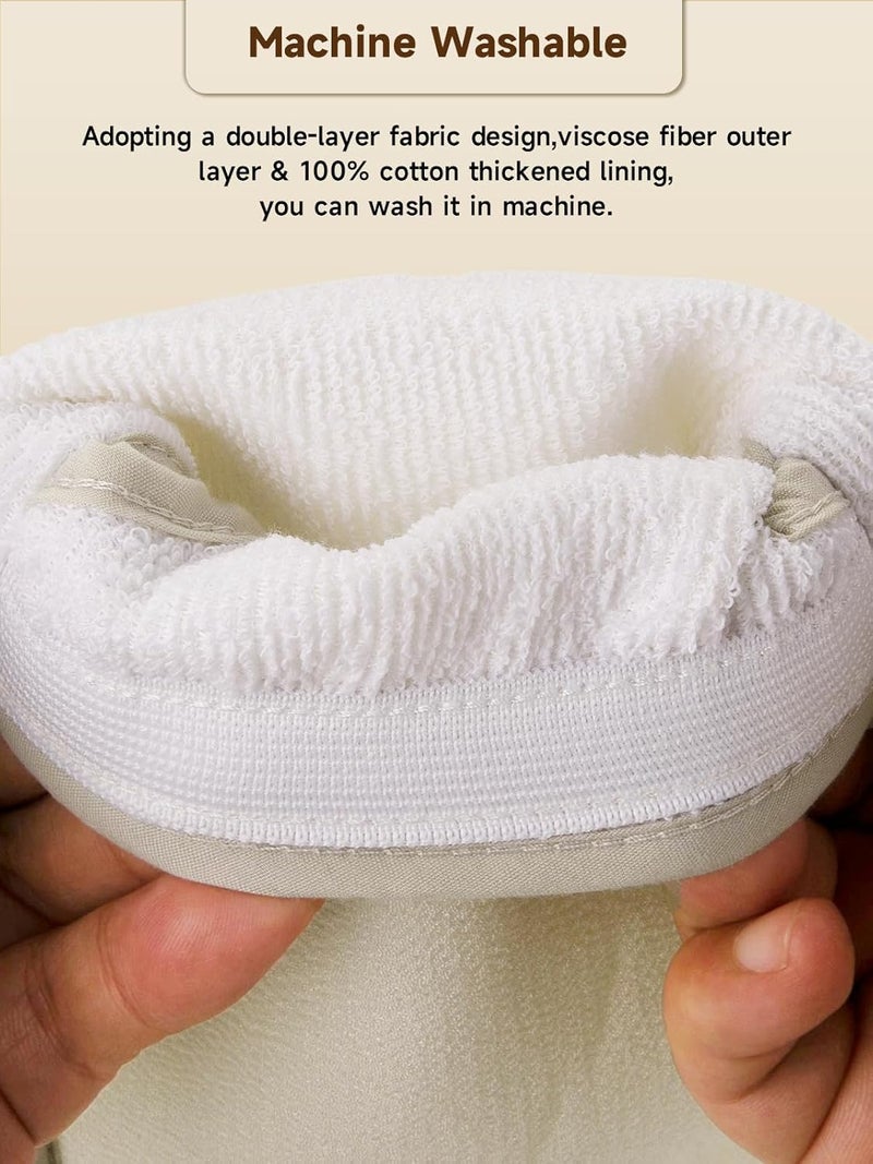 Aswdbbn Exfoliating Glove (Original) Machine Washable Newly Upgraded With Thumb Holes Korean Body Scrubber 100% Vegan Viscose Exfoliating Mitt for Dead Skin Removal, Keratosis Pilaris & Self-Tan Prep - Image 4